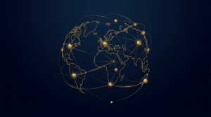 Rede global de troca automática de informações financeiras entre países, ilustrando o CRS e o planejamento tributário internacional