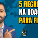 Advogado Douglas Cavalheiro aponta para texto "5 Regras na Doação para Filhos"